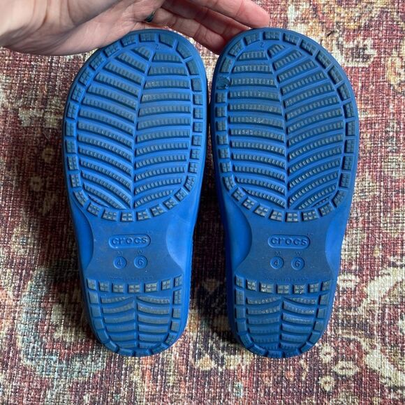 Blue Crocs Slide Sandals size M4 W6 - Picture 2 of 6